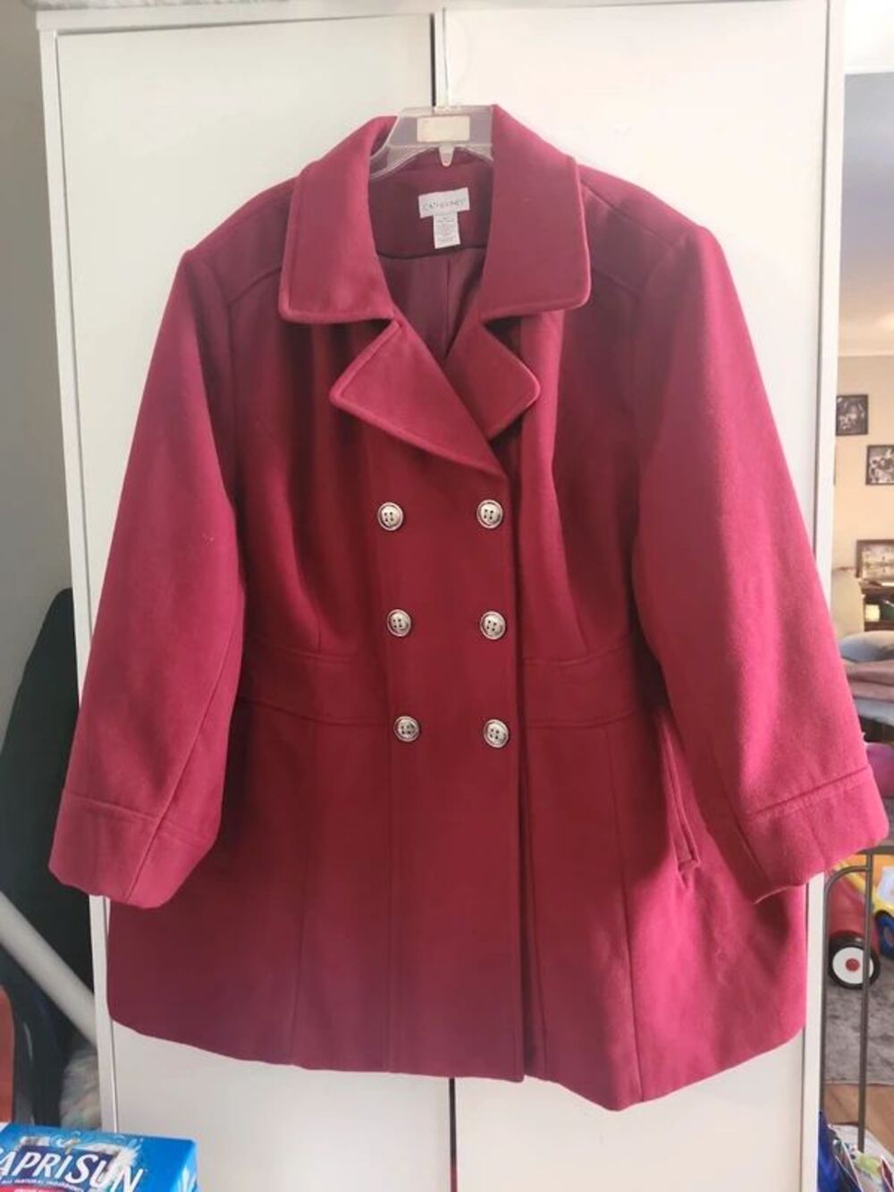 Catherine's 3x Red Peacoat